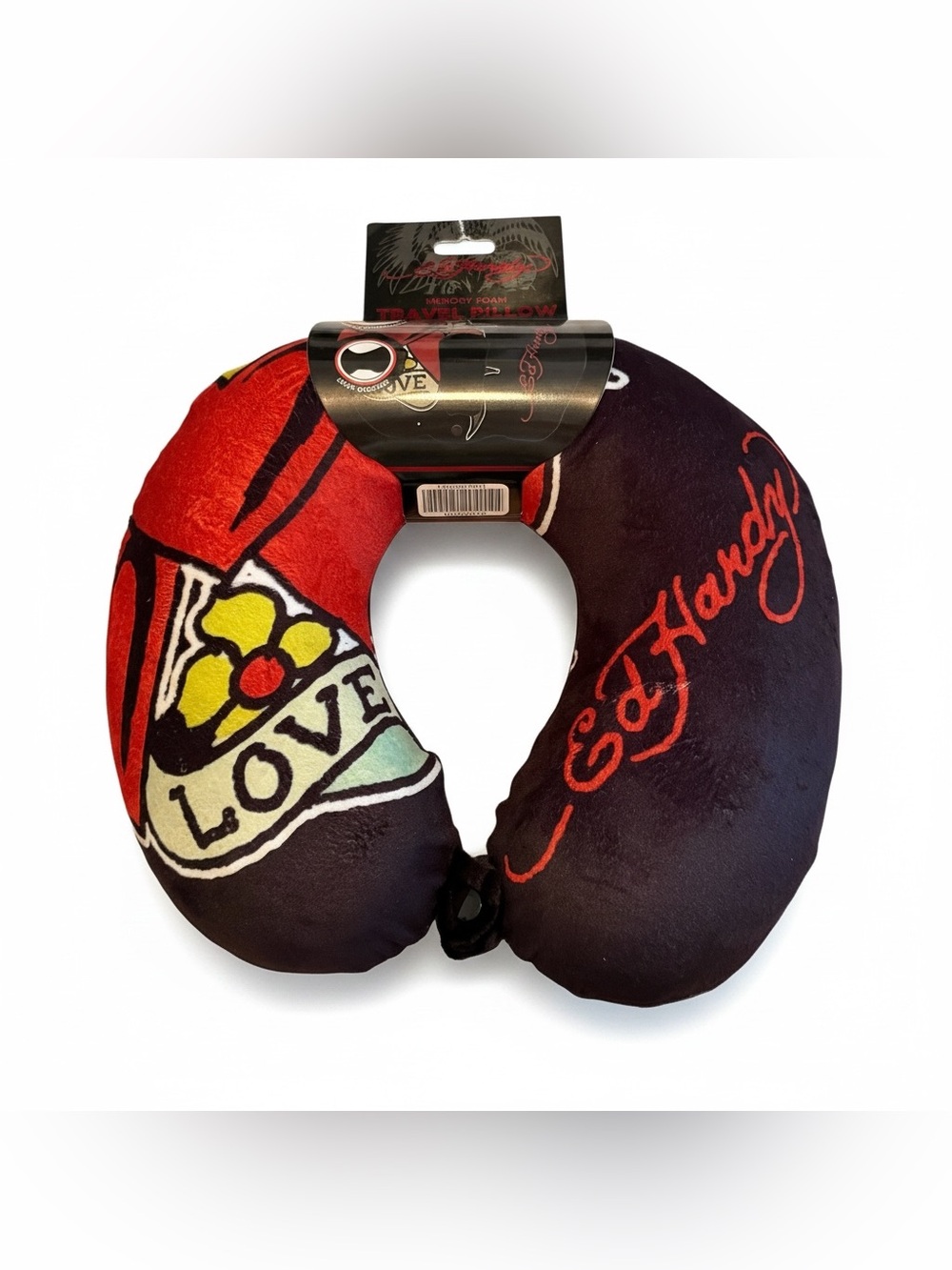 Ed Hardy bundle: neck pillow,5pks socks and Crossbody Wallet / Wristlet,NWT - Picture 2 of 5